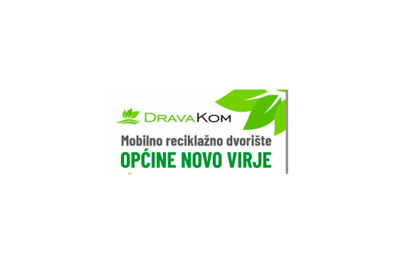 Obavijest o radu mobilnog reciklažnog dvorišta Općine Novo Virje