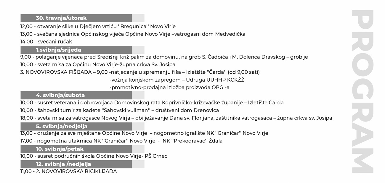 Pozivnica Dani opcine Novo Virje 2